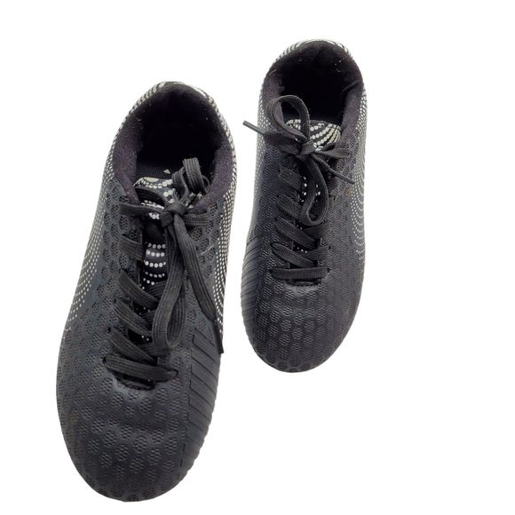 Vizari Junior Kids Size 2 Youth Stealth FG Black & White Soccer Cleats Football - Picture 7 of 10